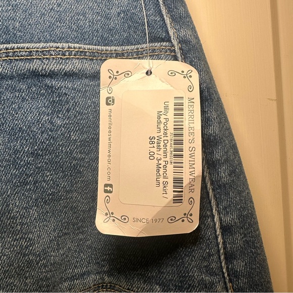 Laguna Beach Midi Denim Skirt - Picture 2 of 5